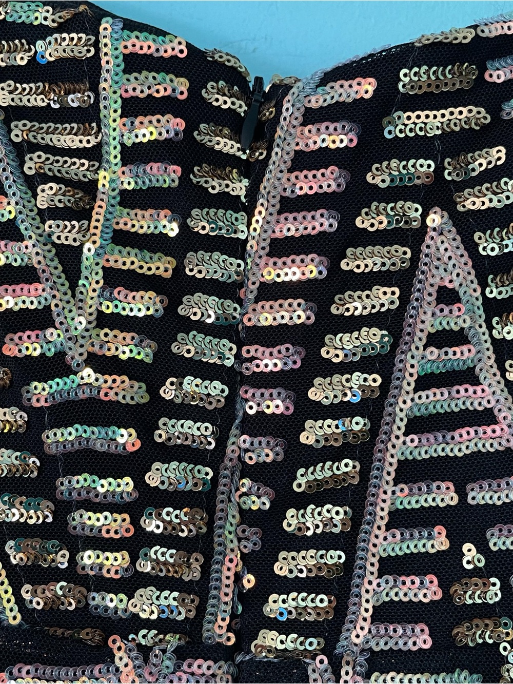 Love & Lemonade Sequin Party Maxi Gown XL Abrstract Prom Magical Shimmering - Picture 13 of 16